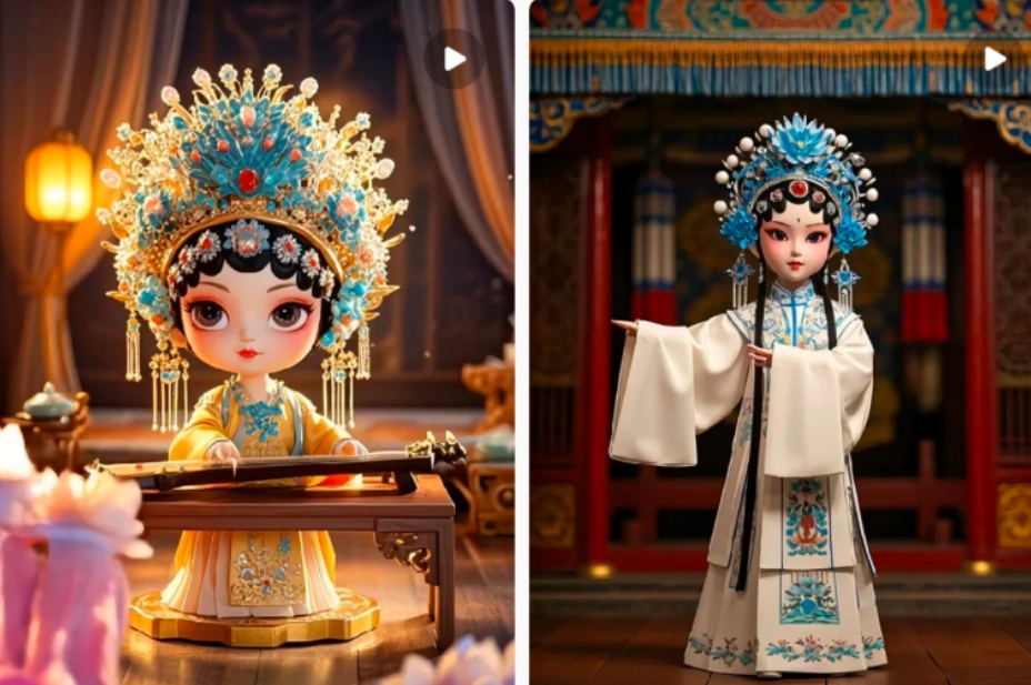 利用AI制做Q版古风娃娃视频，只需三步新手也能做出流量好到爆(附教程+提示…-俗人圈网创