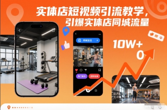 实体店短视频引流教学,引爆实体店同城流量-俗人圈网创