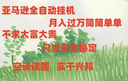 亚马逊全自动浏览挂机，，收益稳定且前景广阔-俗人圈网创