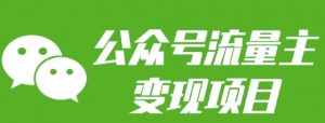 公众号流量主变现项目：每天2小时，普通人每月多挣三五千-俗人圈网创