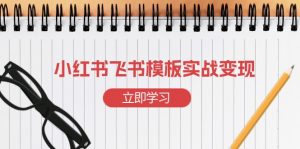小红书飞书 模板实战变现:小红书快速起号,搭建一个赚钱的飞书模板-俗人圈网创