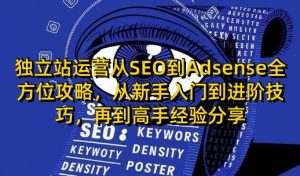 独立站运营从SEO到Adsense全方位攻略，从新手入门到进阶技巧，再到高手经验分享-俗人圈网创