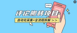 悟空采集评论搬砖_评论搬砖+自动采集【完整攻略】-俗人圈网创