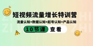 短视频流量增长特训营:流量认知+数据认知+起号认知+产品认知(10节课)-俗人圈网创