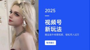 搬运老外奇葩视频，撸视频号分成计划收益，每天只需一小时，新手小白轻松月入过W-俗人圈网创