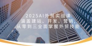 2025AI外贸实战课：涵盖建站、开发、营销, 从零到三全面掌握外贸技能-俗人圈网创