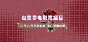 电影票无门槛券推广_0.1亓买10亓无门槛+渠道入口(v1.0版教程)-俗人圈网创