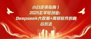 小白逆袭指南,2025玄学轻创业:Deepseek大数据+周易算法的融合玩法-俗人圈网创