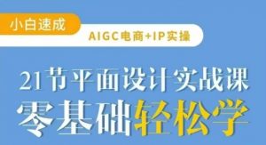 AIGC电商必备实操21节平面设计实战课，教你玩转AI-俗人圈网创