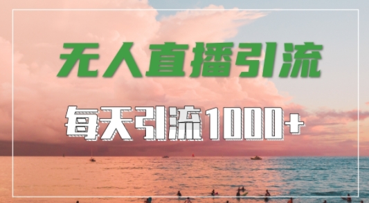 抖音快手视频号全平台通用，无人直播引流法，超暴力引流1000+高质量精准创业粉【揭秘】-俗人圈网创