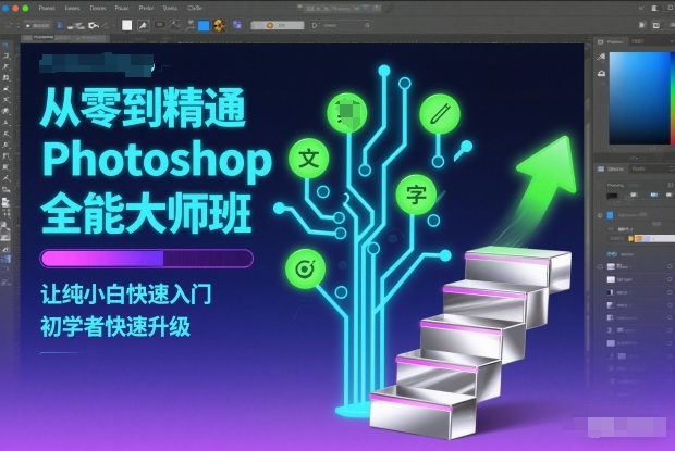 从零到精通Photoshop全能大师班,让纯小白快速入门,初学者快速升级-俗人圈网创