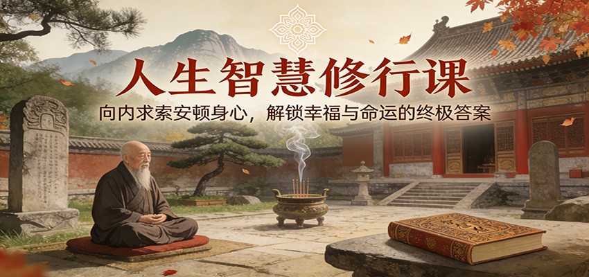 人生智慧修行课:向内求索安顿身心,解锁幸福与命运的终极答案-俗人圈网创