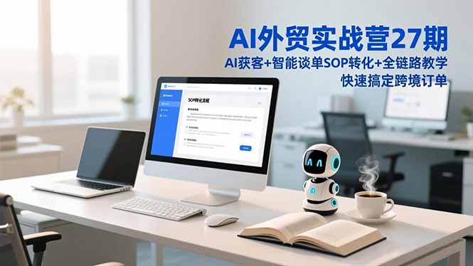 AI外贸实战营27期，AI获客+智能谈单+SOP转化+全链路教学，快速搞定跨境订单-俗人圈网创