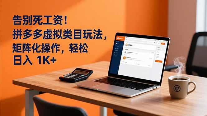 告别死工资！拼多多虚拟类目玩法，矩阵化操作，轻松日入 1K+-俗人圈网创