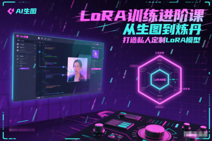 LoRA训练进阶课，从生图到炼丹，打造私人定制LoRA模型-俗人圈网创