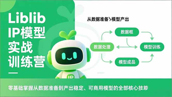 Liblib IP模型实战训练营，零基础掌握从数据准备到产出稳定、可商用模型的全部核心技能-俗人圈网创