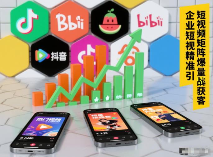 企业短视频精准引流矩阵获客，短视频矩阵爆量战法-俗人圈网创