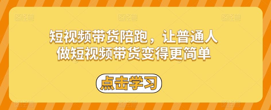 短视频带货陪跑，让普通人做短视频带货变得更简单-俗人圈网创