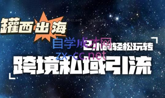 罐西老师·零基础学会跨境私域引流-俗人圈网创