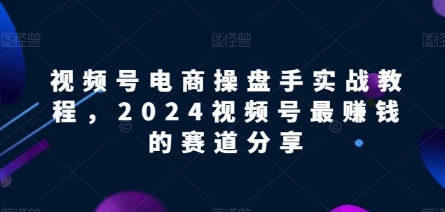 视频号电商实战教程，2024视频号最赚钱的赛道分享-俗人圈网创
