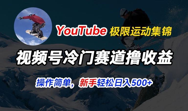 视频号冷门赛道撸收益，YouTube搬运极限运动集锦，暴力起号，操作简单流量高，轻松日入5张【揭秘】-俗人圈网创