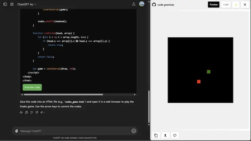 ChatGPT Code Preview｜AI编程预览工具-俗人圈网创