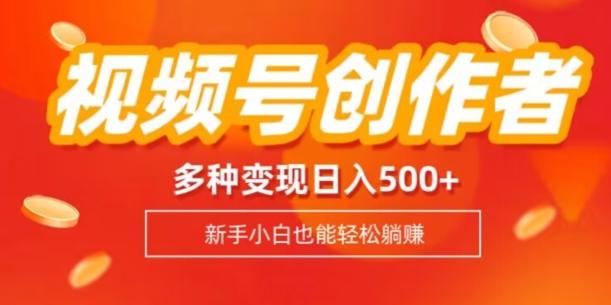 视频号创作者计划，多种变现方式，日入500+【内附1080g视频素材】-俗人圈网创