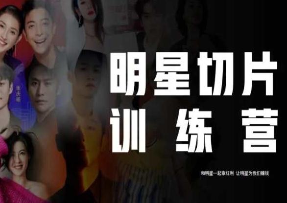 王子·明星切片线上训练营（2023），和明星一起拿红利，让明星为我们赚钱-俗人圈网创