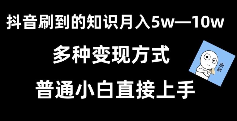 抖音刷到的知识,每天只需2小时,日入2000+,暴力变现,普通小白直接上手【揭秘】