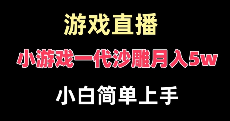 玩小游戏一代沙雕月入5w，爆裂变现，快速拿结果，高级保姆式教学【揭秘】-俗人圈网创