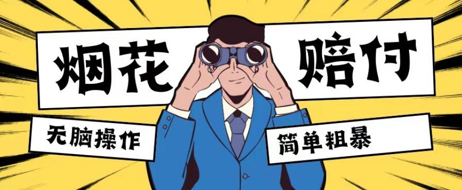 最新蓝海玩法，烟花爆竹赔付，单订单赔付200-500无脑操作【仅揭秘】-俗人圈网创