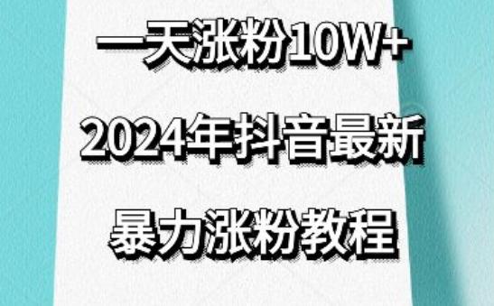 抖音最新暴力涨粉教程，视频去重，一天涨粉10w+，效果太暴力了，刷新你们的认知【揭秘】-俗人圈网创