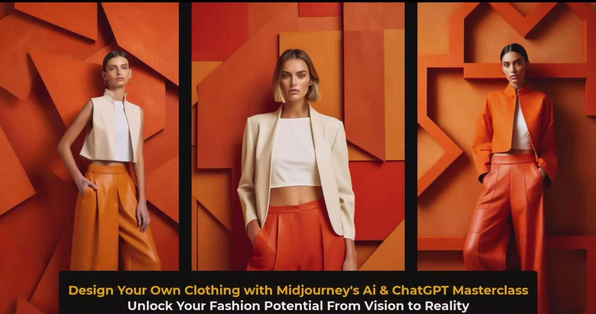 图片[3]-利用 Midjourneys Ai 人工智能设计自己的服装AI大师班-10节课-中英字幕-俗人圈网创