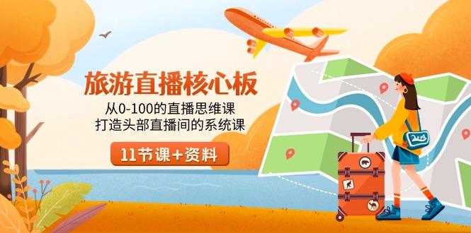 旅游-直播核心板，从0-100的直播思维课，打造头部直播间的系统课-俗人圈网创