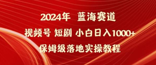 2024年视频号短剧新玩法小白日入1000+保姆级落地实操教程【揭秘】-俗人圈网创