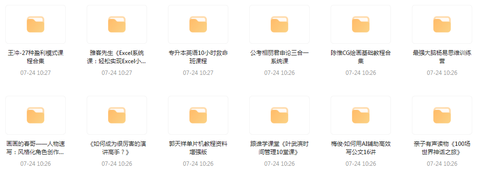 资源合集【20240724更新】-俗人圈网创