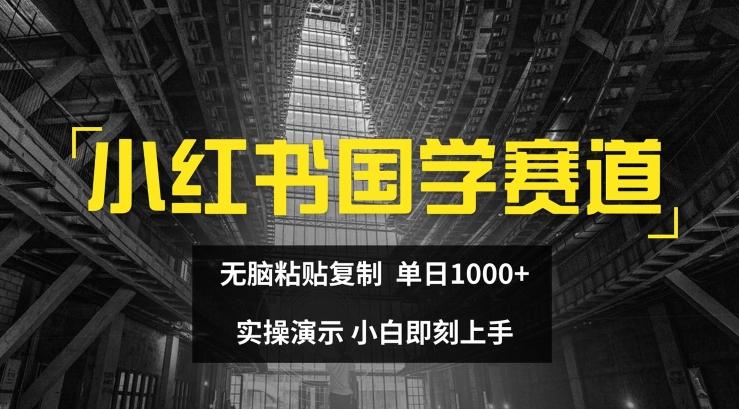 小红书国学赛道，无脑粘贴复制，单日1K，实操演示，小白即刻上手【揭秘】-俗人圈网创