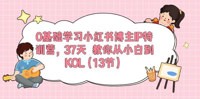 0基础学习小红书博主IP特训营，37天 教你从小白到KOL(13节-俗人圈网创